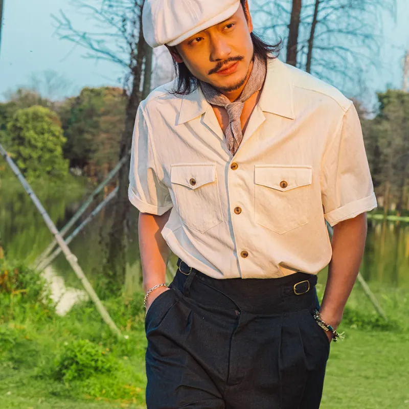 SOARIN YUPPIE Shirts Men Adhere To White-2