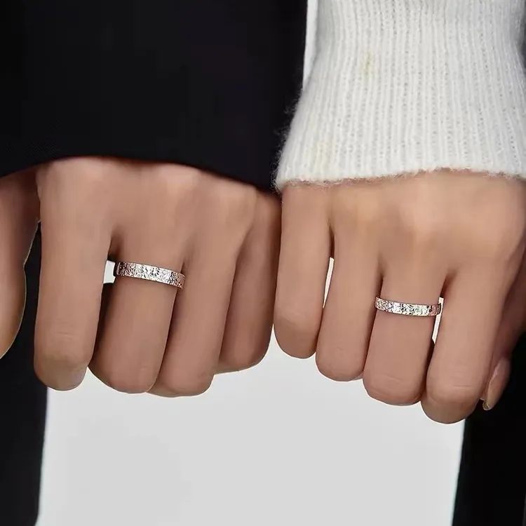 Happy Tide S999 Fine Silver Rings Women's Silver-3