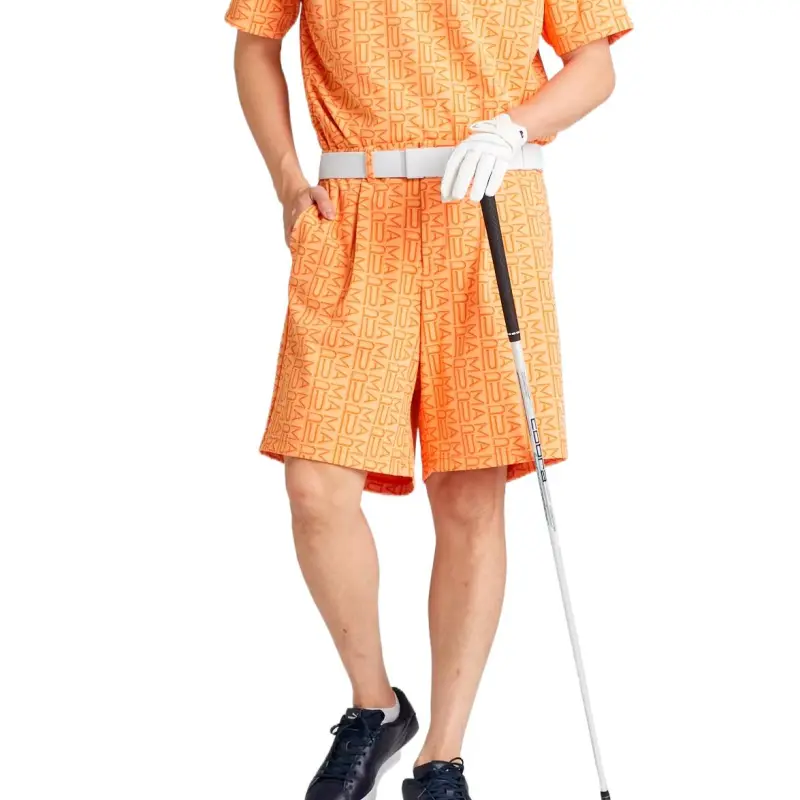 PUMA AOP Golf Casual Shorts Men's Orange-2