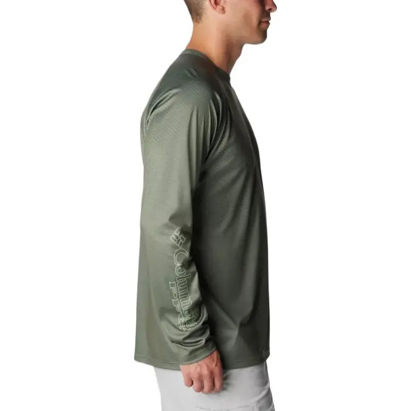 Columbia PFG Super Terminal Tackle T-Shirt Men's Green-2