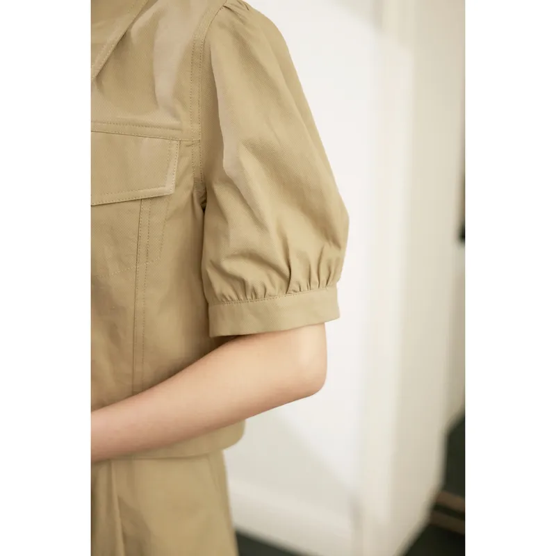 ZIHAN Casual Suit Women's Khaki Green-2
