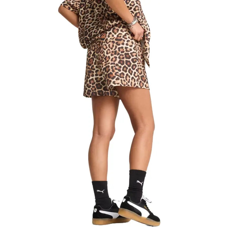 PUMA Casual Shorts Women's Brown-3