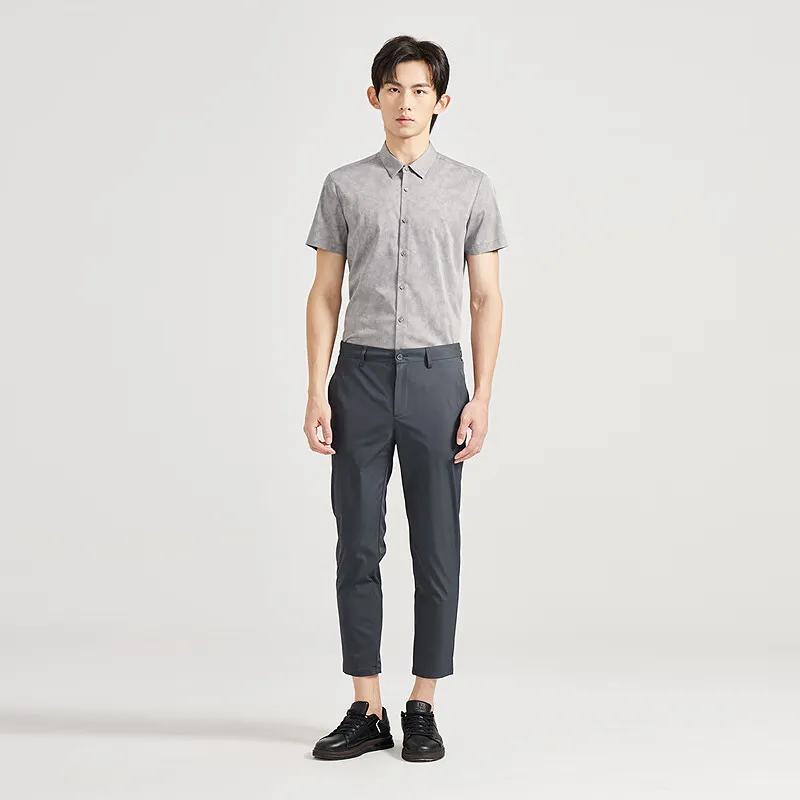 LESS IS MORE Shirt Men's Gray Green-3