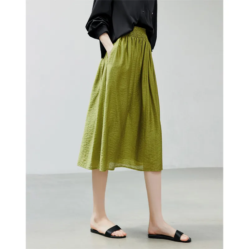 Initial Language Casual Long Skirts Women's-2