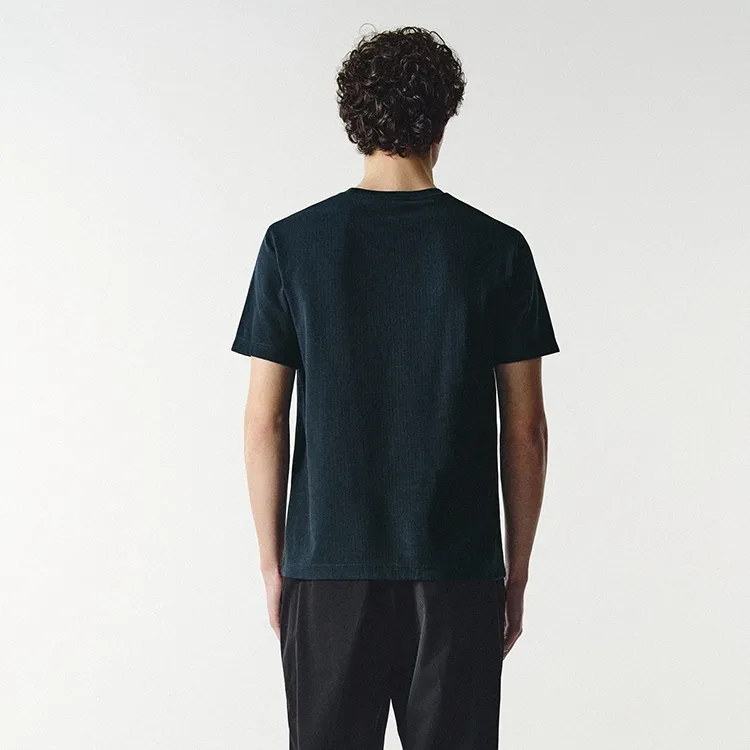 URBAN REVIVO T Shirt Men's Ink Blue-3