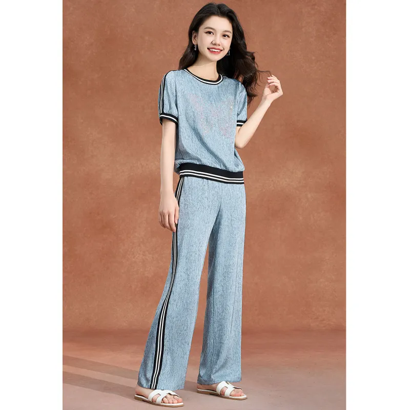 Mylan Casual Suits Women's Blue-4