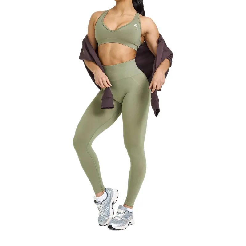 ONER ACTIVE Yoga Pants Women's Brown Green-2