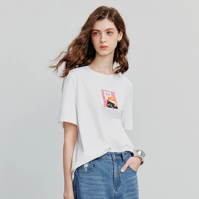 Initial Language T Shirt Women's-8