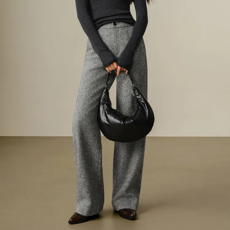 JZ. ANNAKRO Casual Pants Women's Black Gray-5