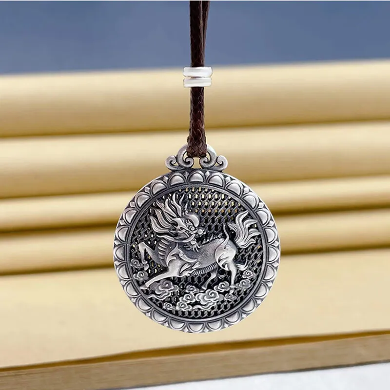 FUYUFU 999 Fine Silver Pendants Unisex-3