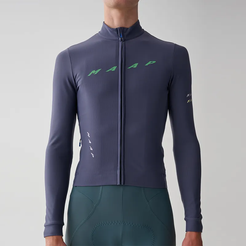 MAAP Level Thermal LS Jersey 2.0 Cycling Clothing Men's Blue Purple-1