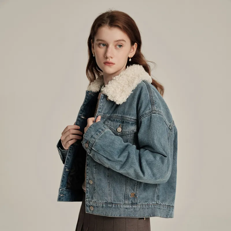 E.land Denim Jacket Women's Denim-4