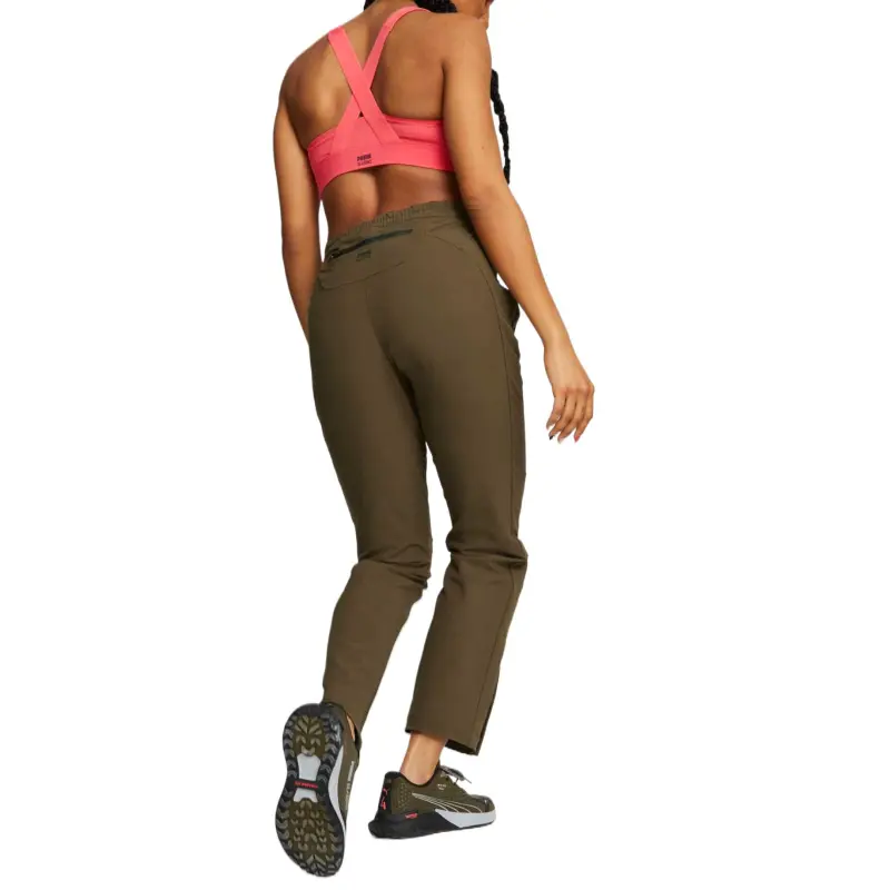 PUMA Casual Pants Women's Olive Green-3