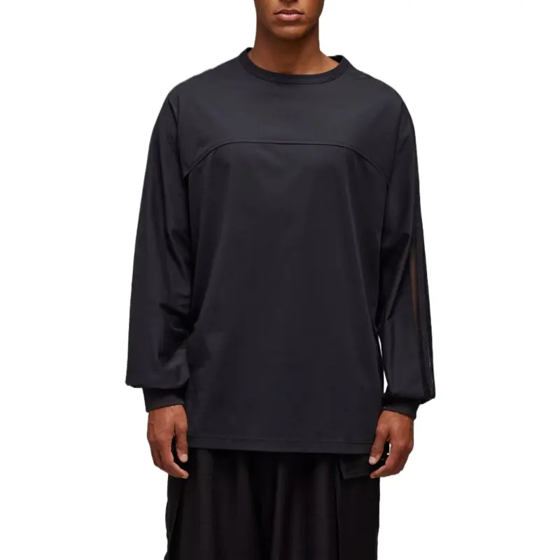 Adidas Free Shipping With AdiClub Y 3 Mesh Stripes Long Sleeve Tee-1
