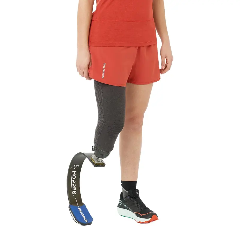SALOMON Cross 2in1 AdvancedSkin ActiveDry Sports Shorts Women's Orange Red-2