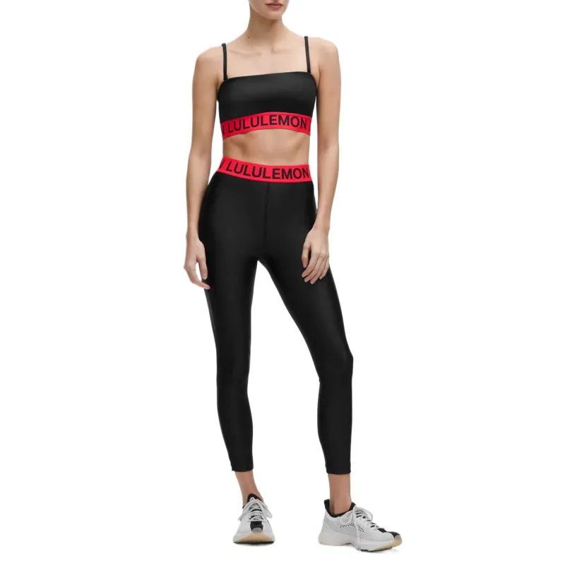 Lululemon Logo Train Satin Shine Bra Light Support, A/B Cup Sports Underwear Women's-2