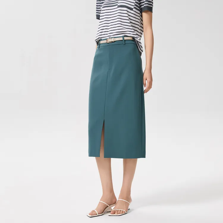 OVV Casual Long Skirts Women's Lake Blue 08-4
