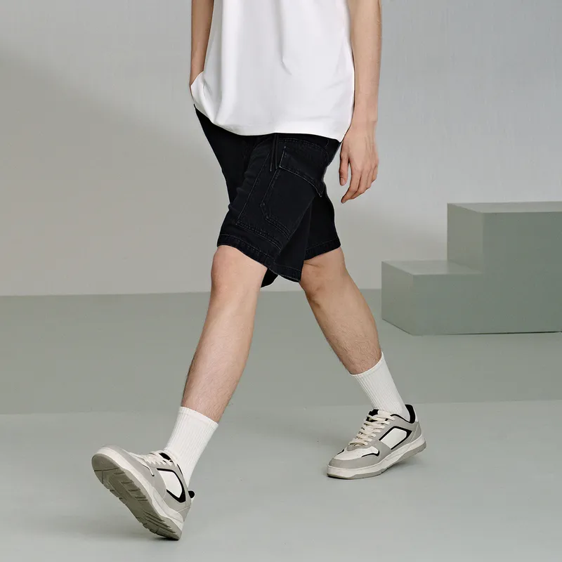 GXG Denim Shorts Men Black-3