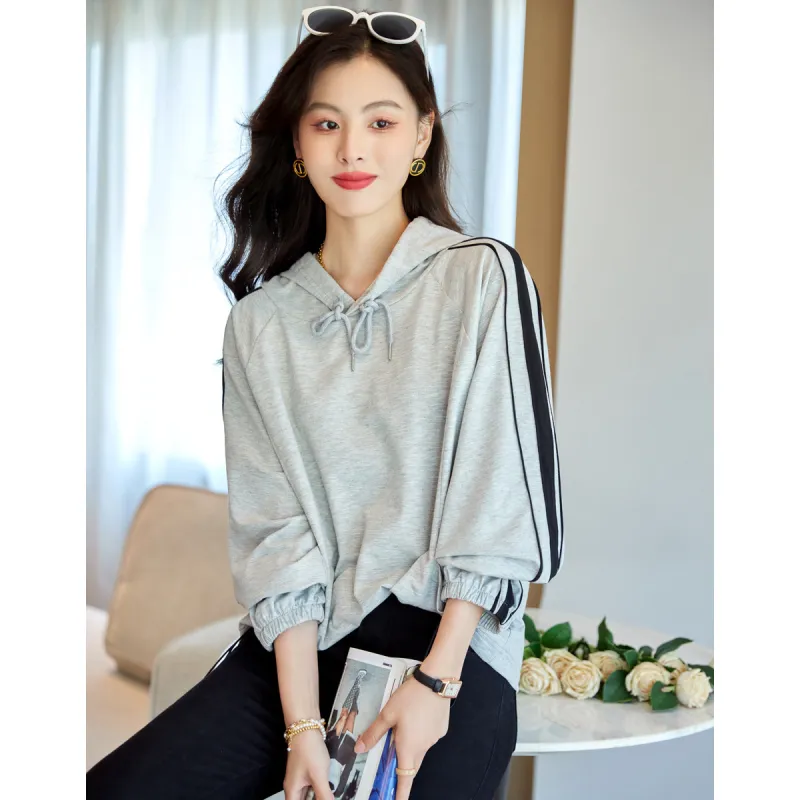 Like The Age Of Water Sweatshirt Loose Fit Women's Gray-0