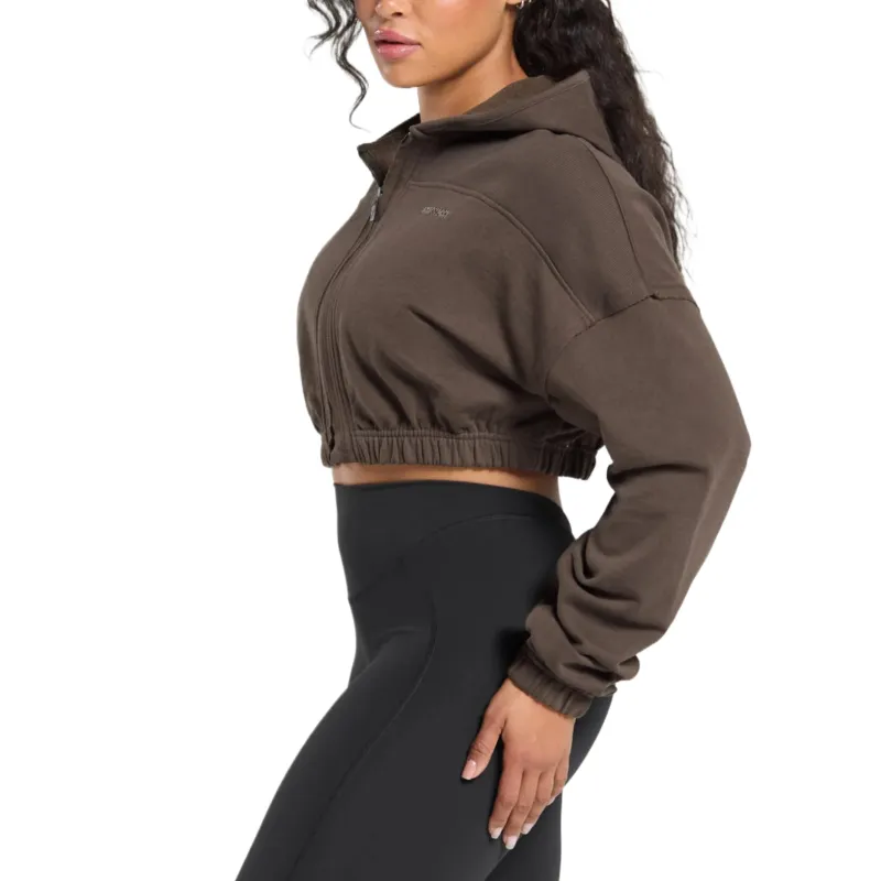 GYMSHARK Superset Sweatshirt Women's Brown-1