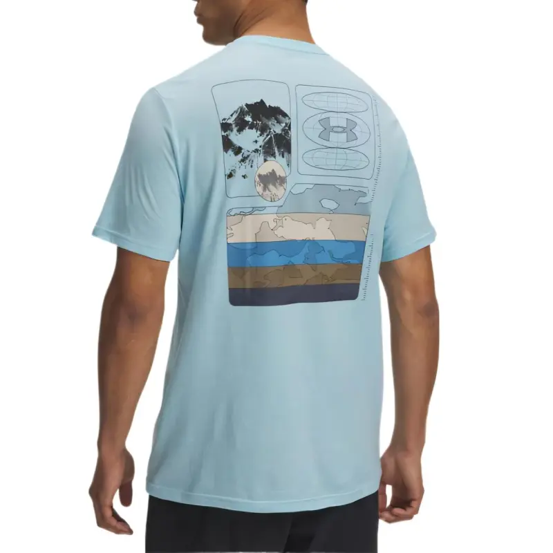 Under Armour Outdoor Mountain T Shirt Men's Blue-1