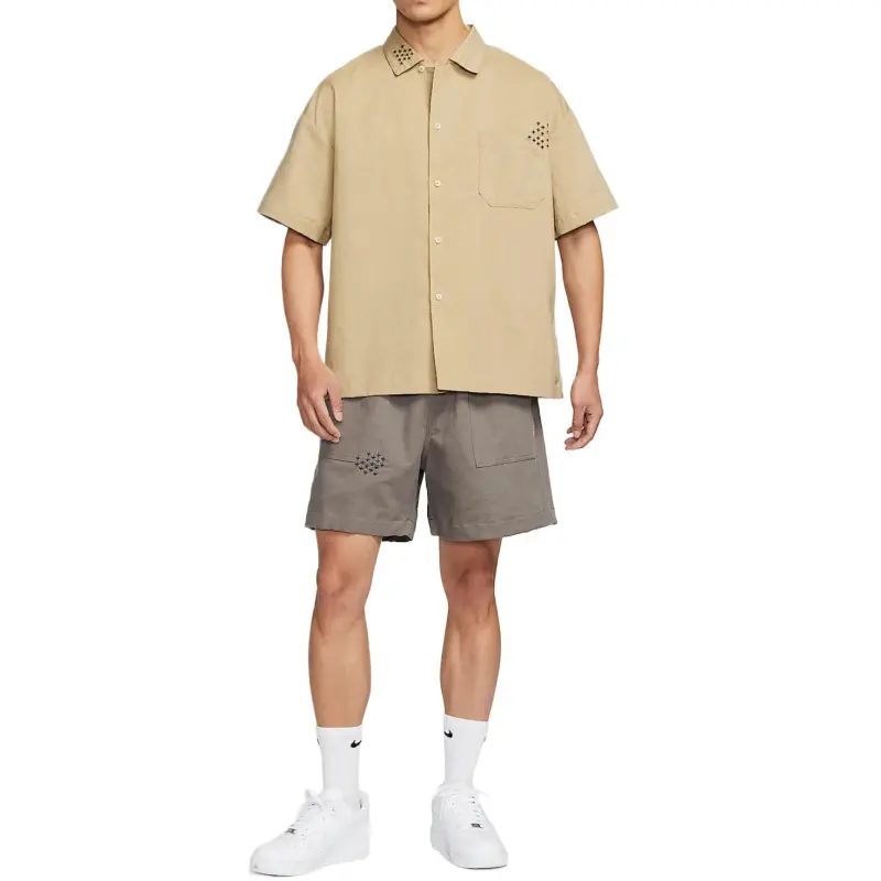 Nike Swoosh Shirts Men Khaki-2