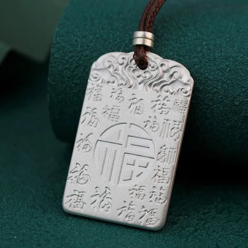 LIUXIN 999 Fine Silver Pendants Unisex-2