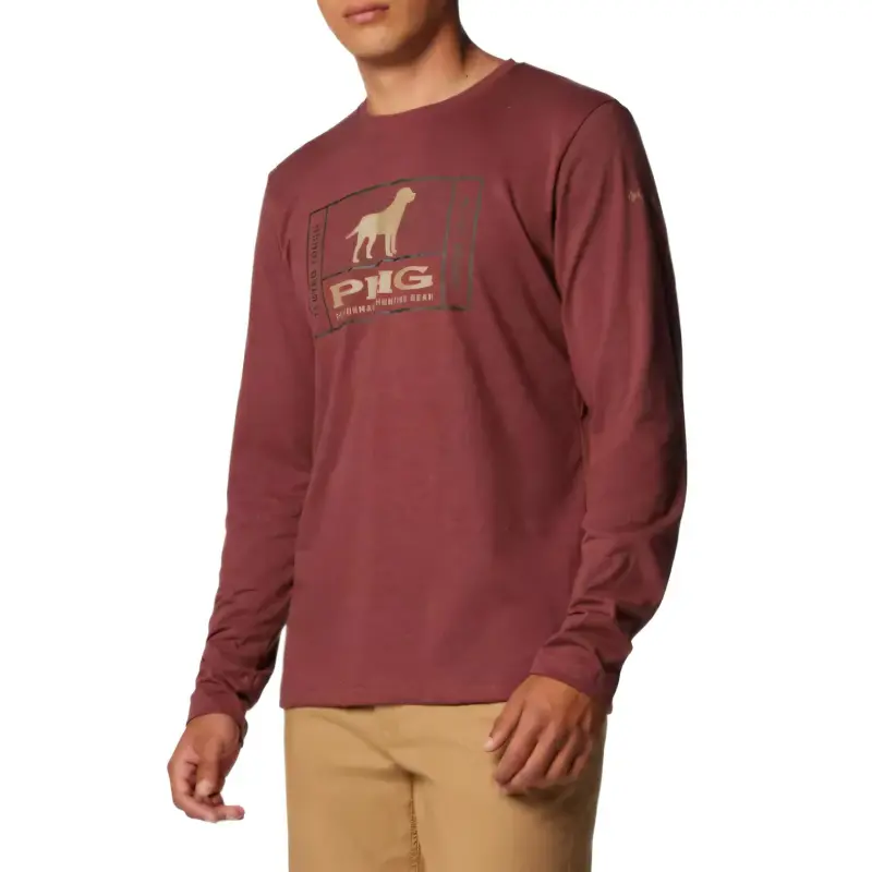 Columbia PHG Tough Line T-Shirt Men's Brown Red-2