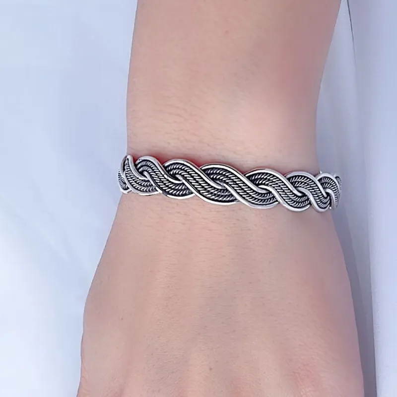 FUYUFU 999 Fine Silver Bangles Women's-5