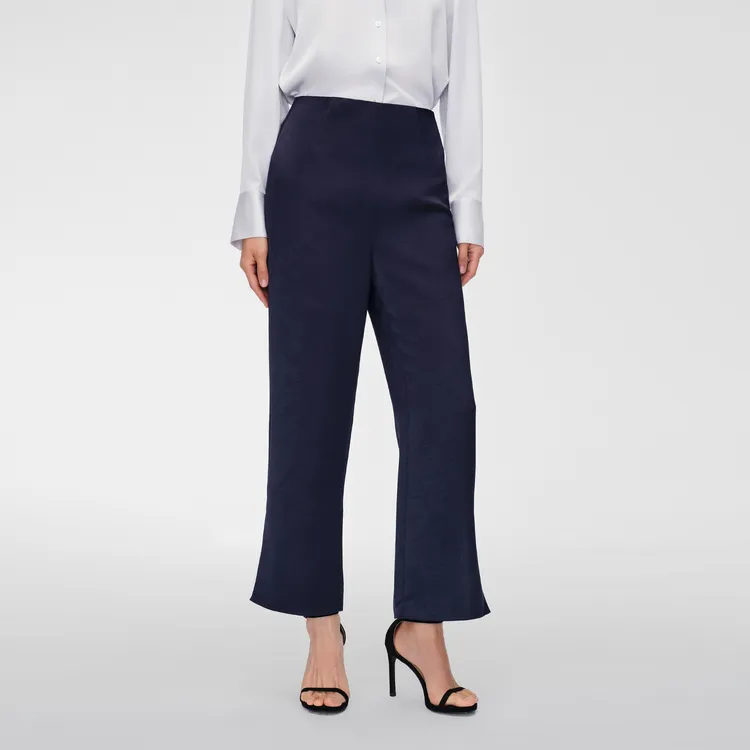 OVV Casual Pants Women's Navy Blue Solid Color 12-3