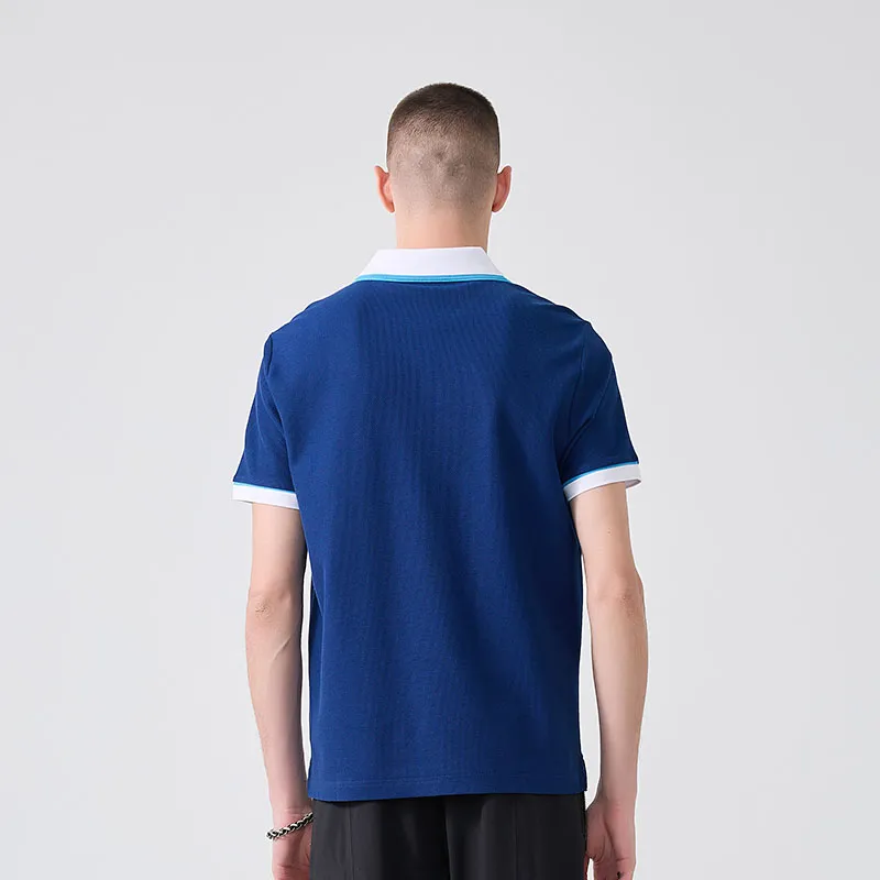 DAVID NAMAN Polo Shirt Men's Gemstone Blue-8