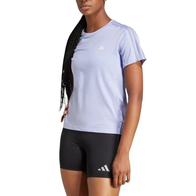 Adidas Own The RunAEROREADY Raglan Sleeve T Shirt Women's Violet-1