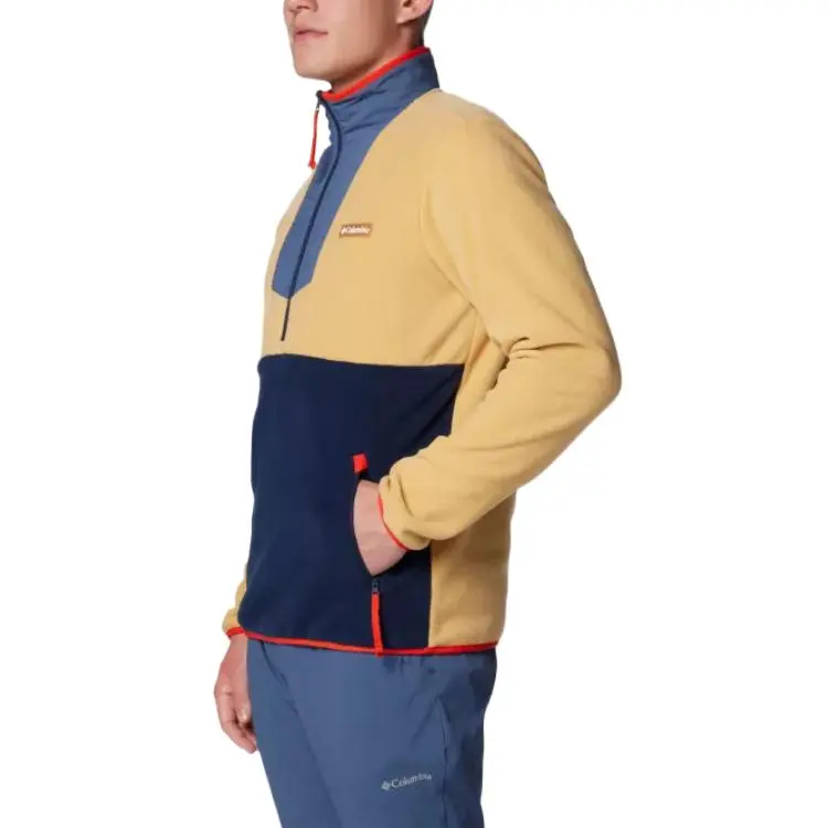 Columbia Sequoia Grove Sweatshirt Men's Yellow/Blue-2