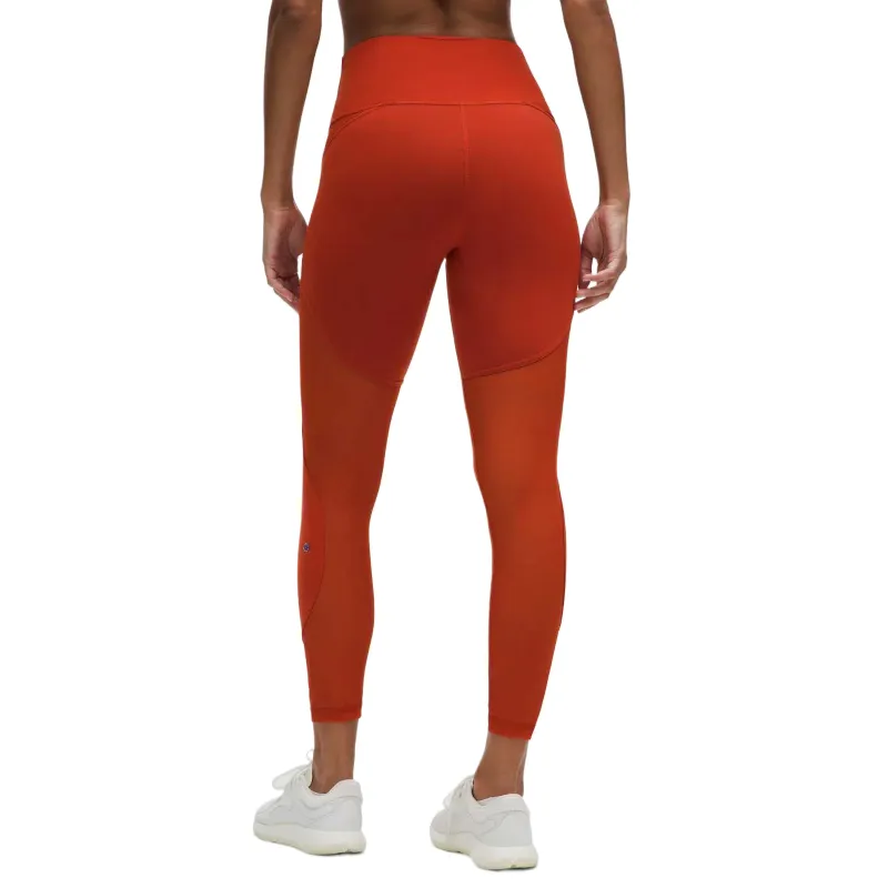 Lululemon Wunder TrainHigh Rise Yoga Pants Women's Orange Cinder Orange-1