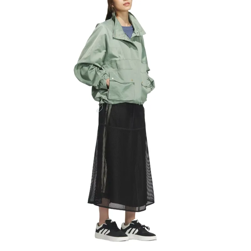 Adidas LUXFLOW Jacket Women's Silver Green-3
