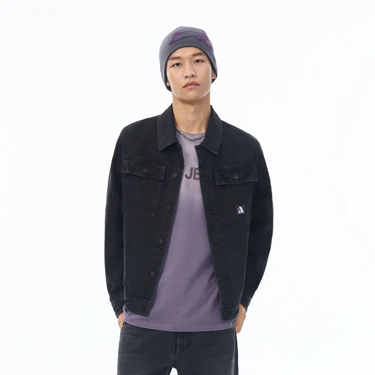 ABLE JEANS Jackets Coats Men's Deep Meteorite Gray-4