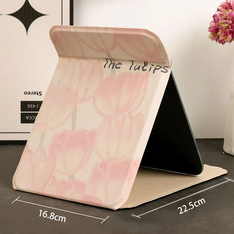 LIANXIANGKE Tulip Foldable Make Up Mirrors On The Go Portable-1