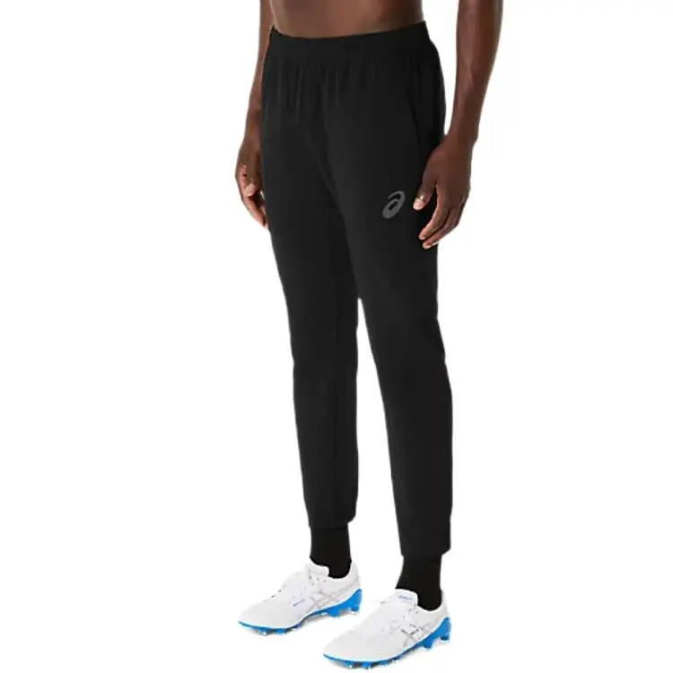 Asics STRETCH WOVEN SLIM PANTS Soccer Bottom Men's Black-2