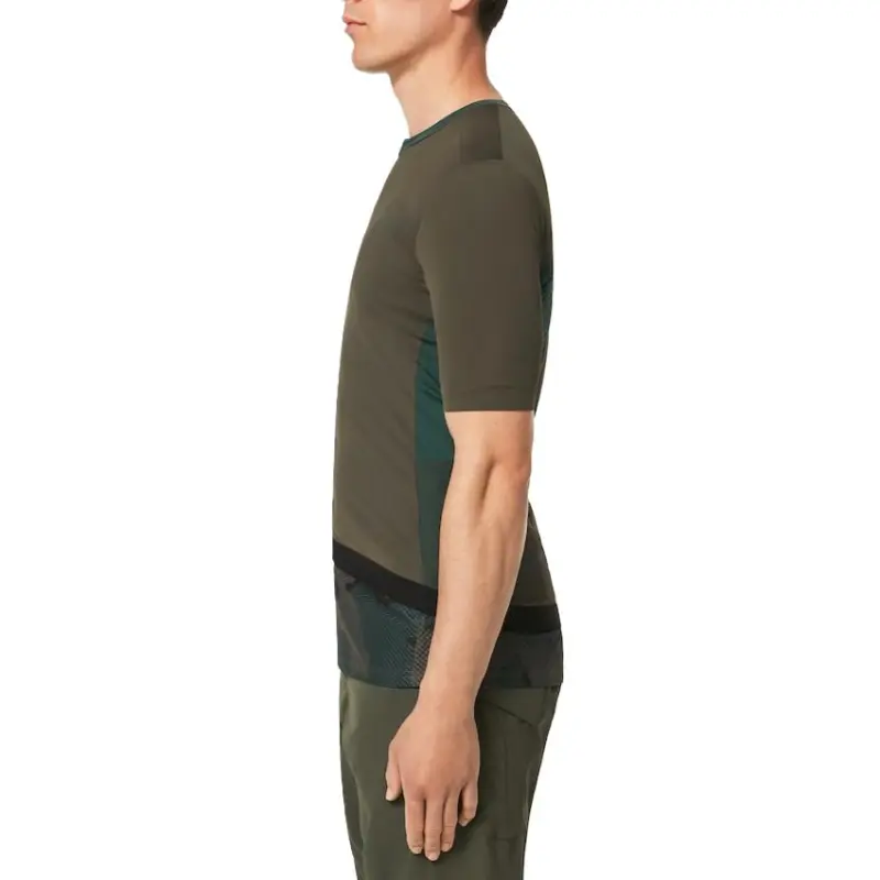Oakley Point To Point Jersey Cycling Clothing Men's Dark Green-4