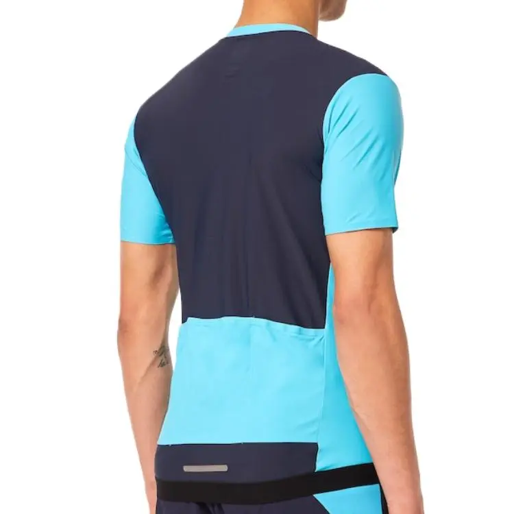 Oakley Point To Point 1/4 Zip Jersey T Shirt Men's Navy Blue/light Blue-4