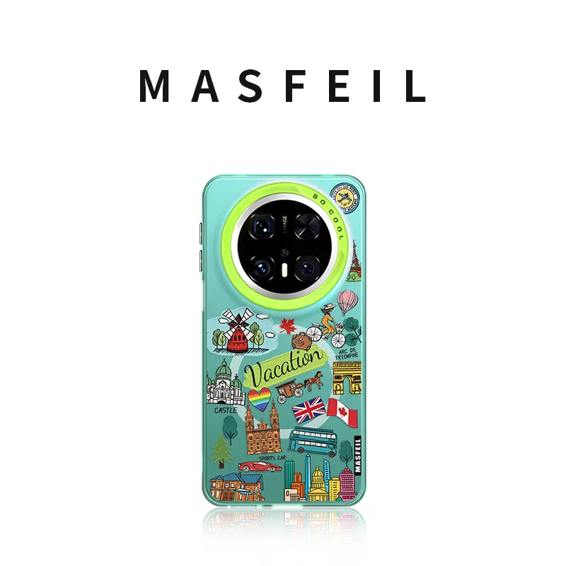 Marsfield Acrylic Material Magnetic Case Freedom Travel Phone Cases Compatibility Huawei Mate 70/60/50 Pro-1