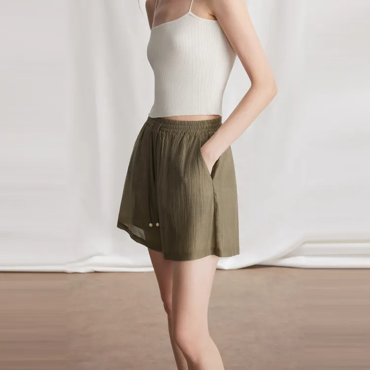 ELLE Casual Shorts Women's Coffee-4
