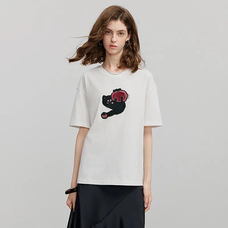Initial Language T Shirt Women's-3