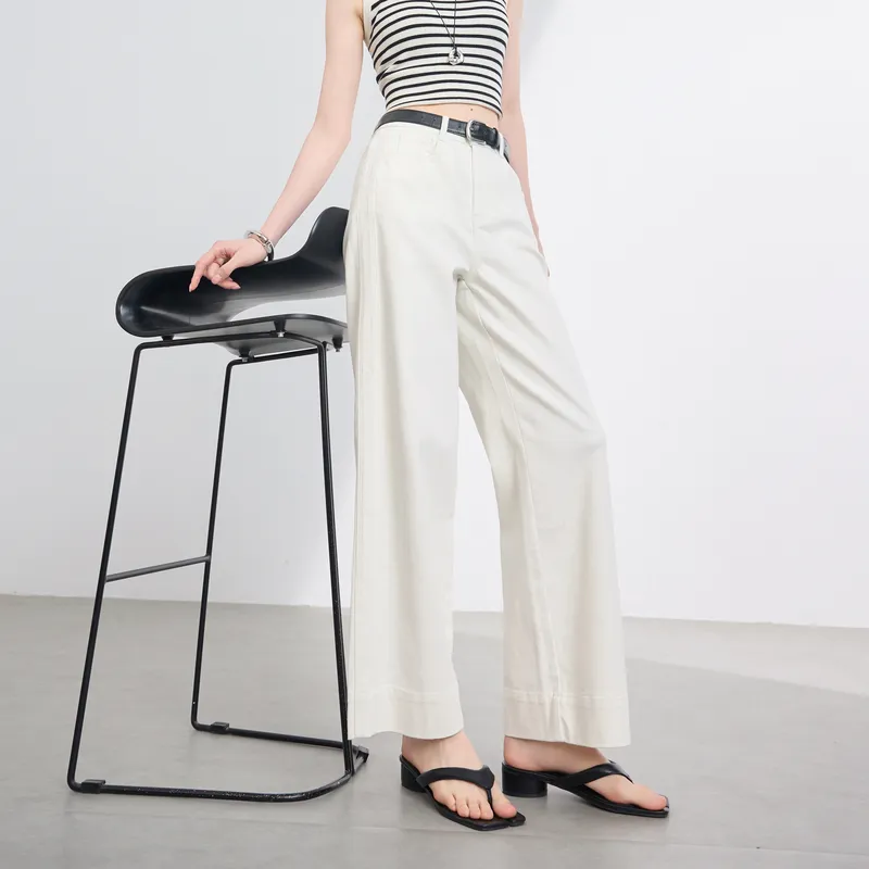 3COLOUR Jeans Women's Pearl White-4