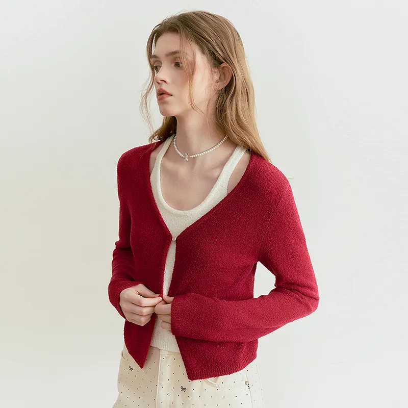LEDIN Knitwear Women's Cherry Red-4