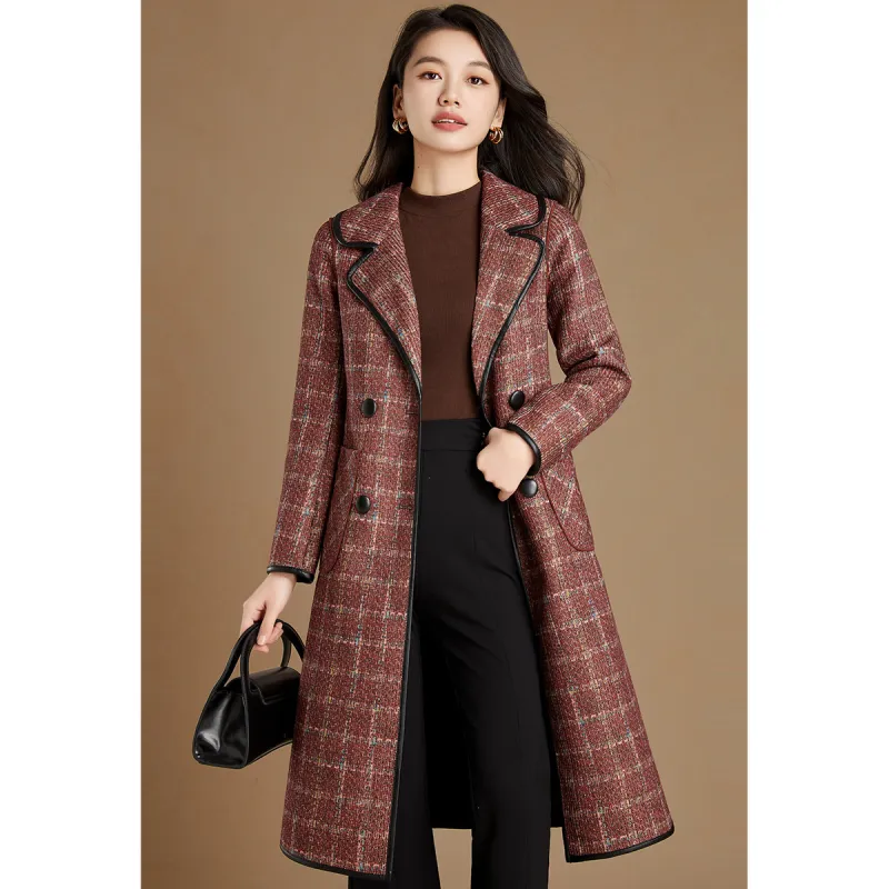 Mylan Trench Coat Loose Fit Women's Orange Reversible-2