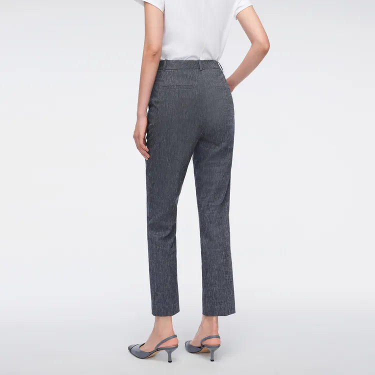 OVV Suit Trousers Women's Denim Blue Solid Color 13-3