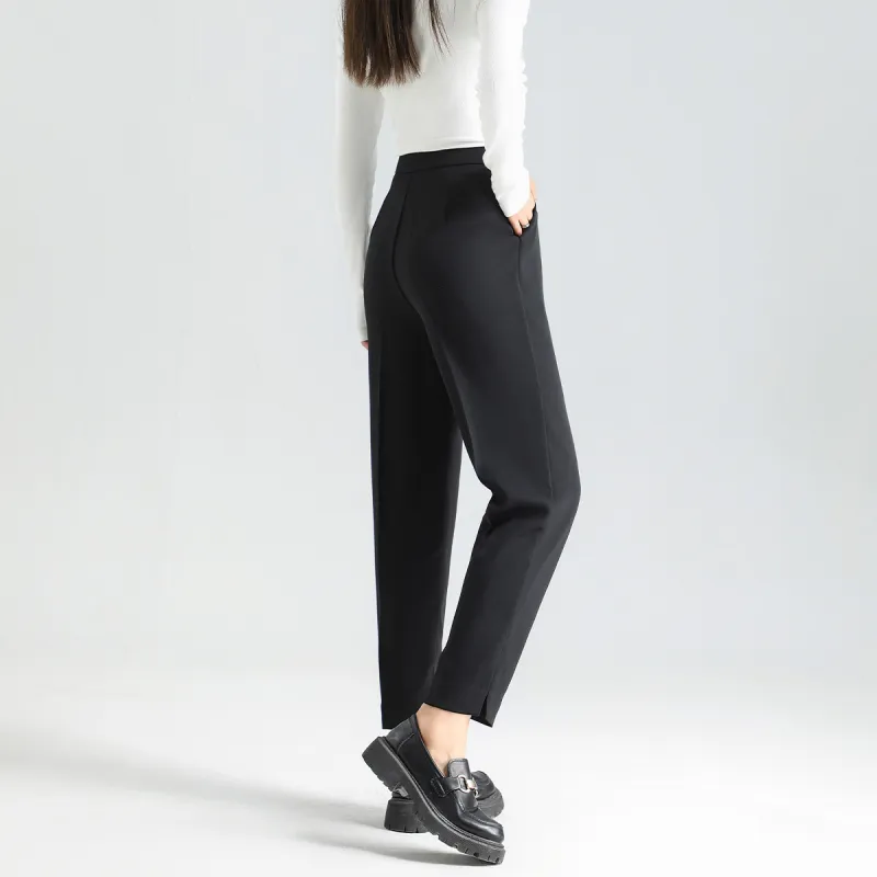 FAWENXIANGZI Suit Trouser Women's Black-4