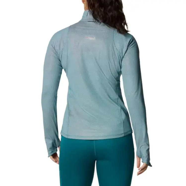 Columbia Summit Valley Titanium Omni-Shade Omni-Freeze Omni-Wick Zero Ice Shirt Women's Blue-1