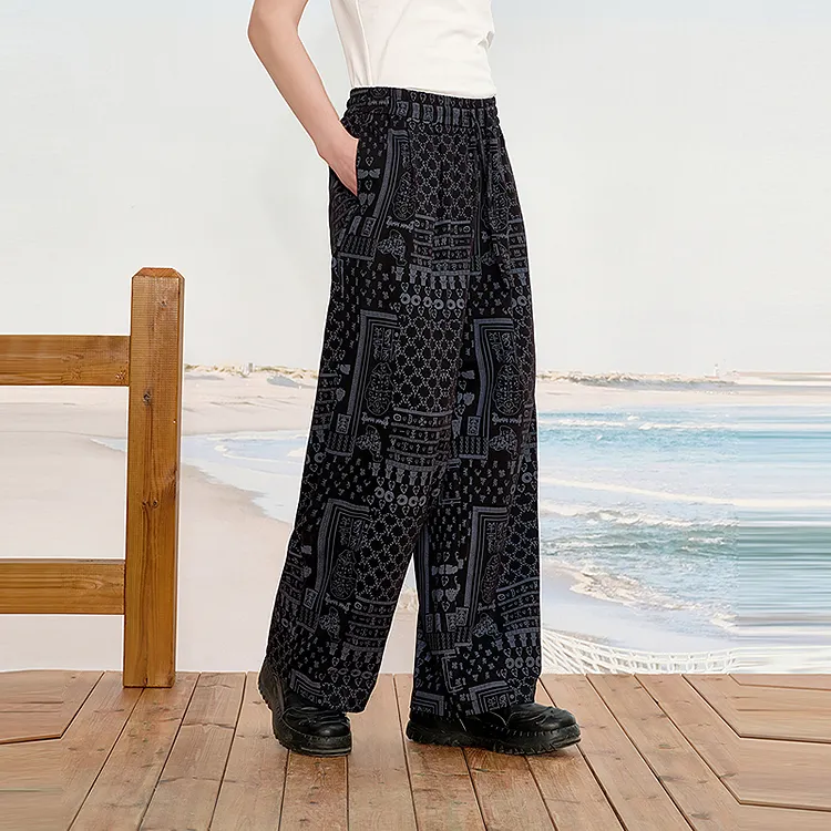 INXX Casual Pants Unisex Black-3